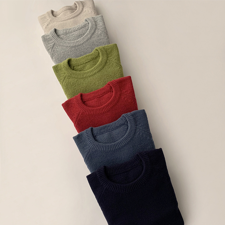 ラウンドリブデイリーニット(6color)