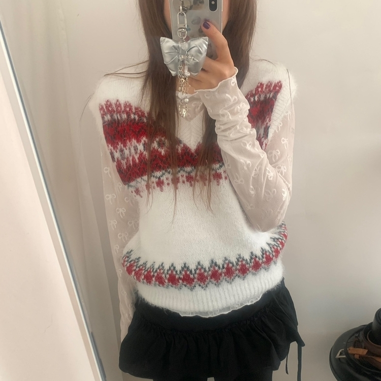 ダイヤニットベスト