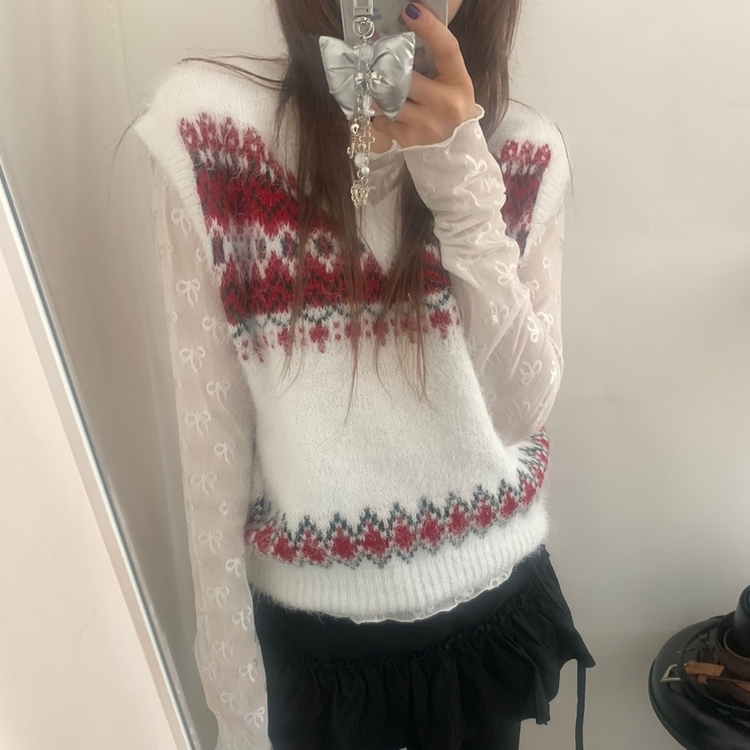 ダイヤニットベスト