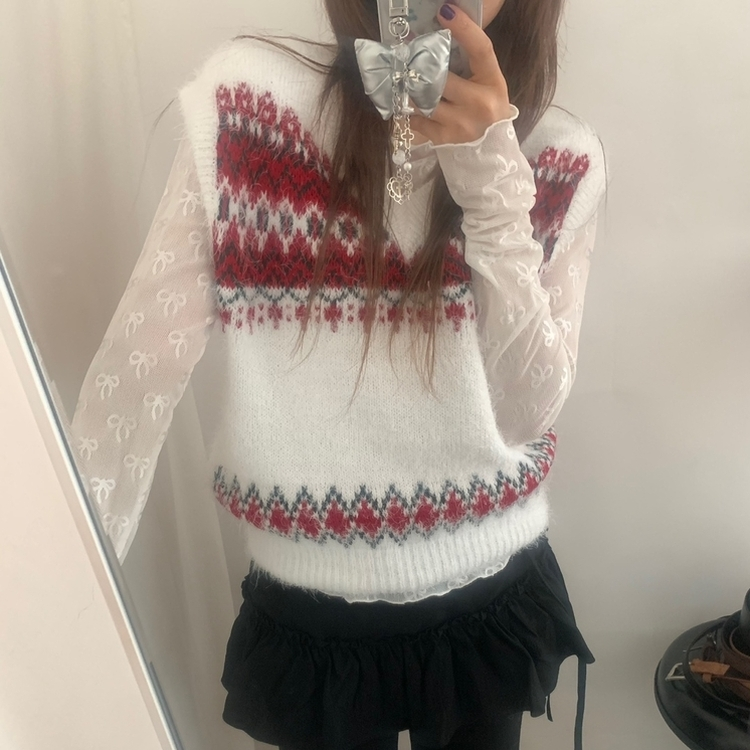 ダイヤニットベスト