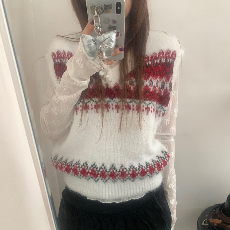 ダイヤニットベスト