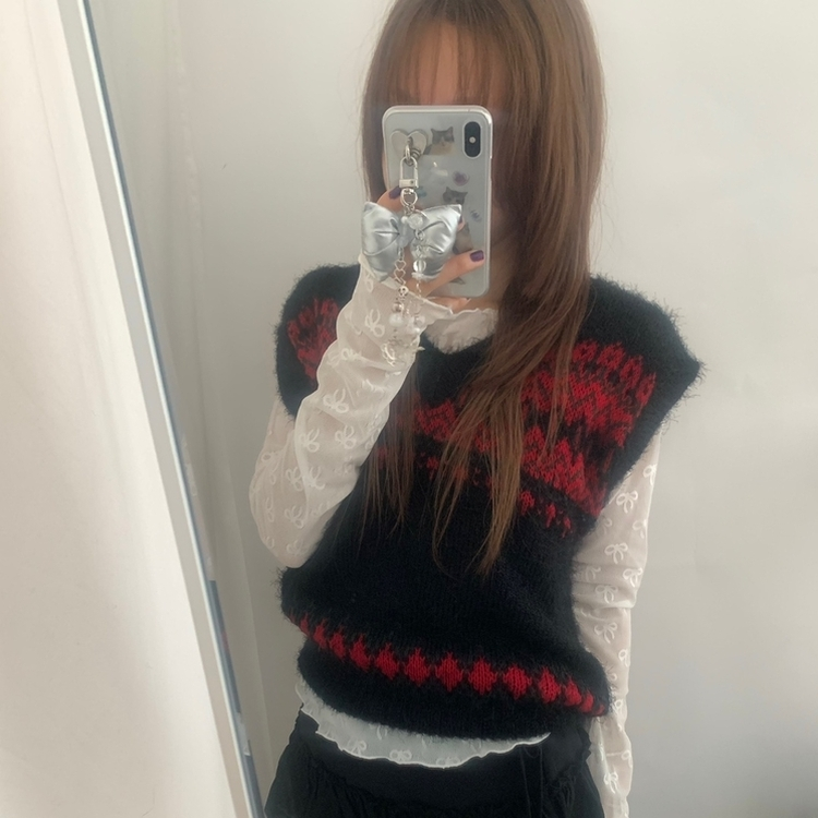 ダイヤニットベスト