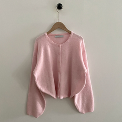 소르베 라운드 벌룬니트 크롭 가디건 9color