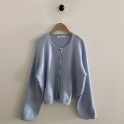 소르베 라운드 벌룬니트 크롭 가디건 9color
