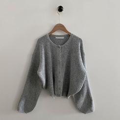 소르베 라운드 벌룬니트 크롭 가디건 9color