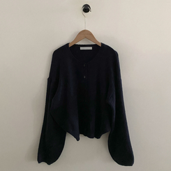 소르베 라운드 벌룬니트 크롭 가디건 9color