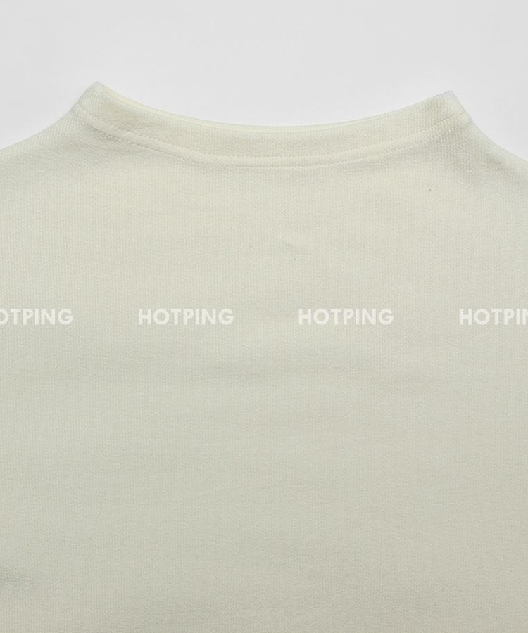 タートルネックもスリムフィットインナーリブTシャツ