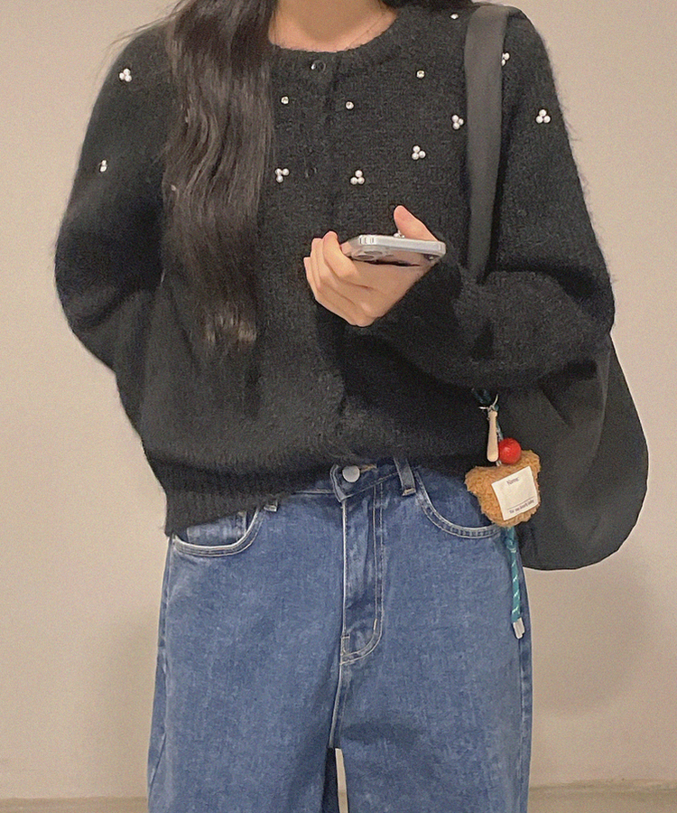 【ビーニー付き】コニービーズニット