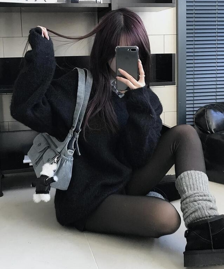 チーズVネックニット(9color)