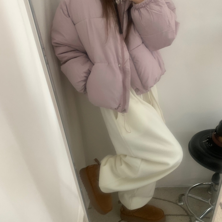 フリースウールワイドジョガーパンツ