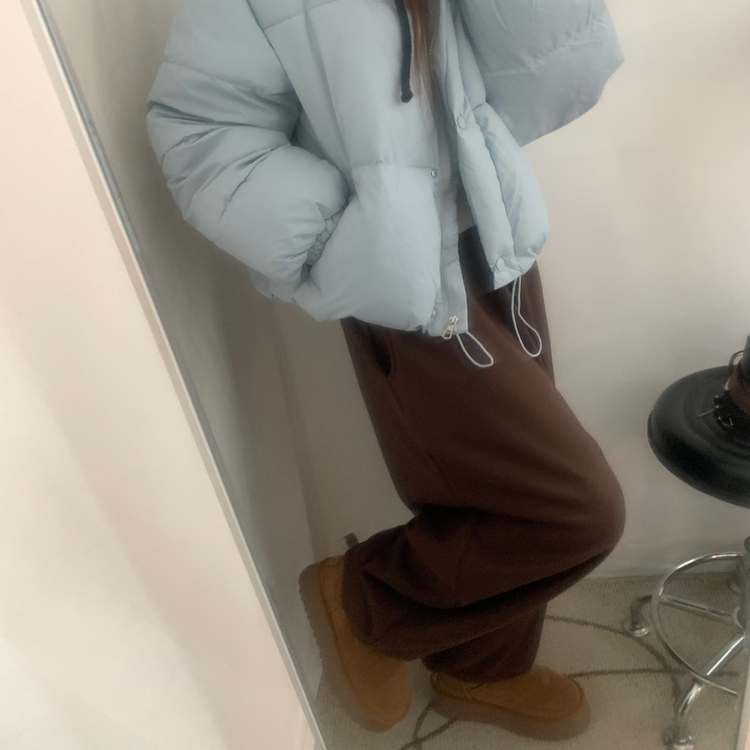 フリースウールワイドジョガーパンツ