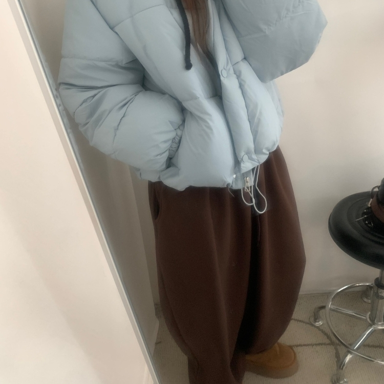 フリースウールワイドジョガーパンツ