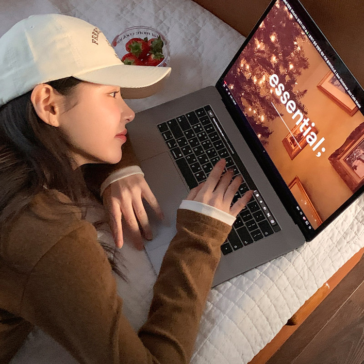 (柔らかな色合い♥/レイヤードアイテム) ソフナーカラーブロックレイヤードウールリッチ長袖Tシャツ
