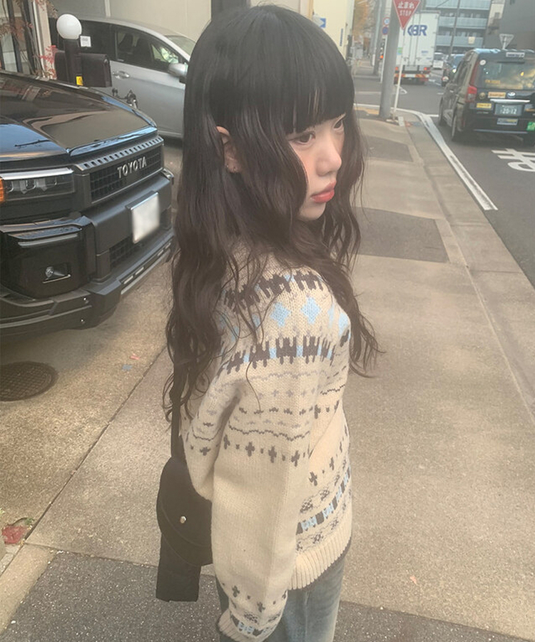 ノルディックニットカーディガン
