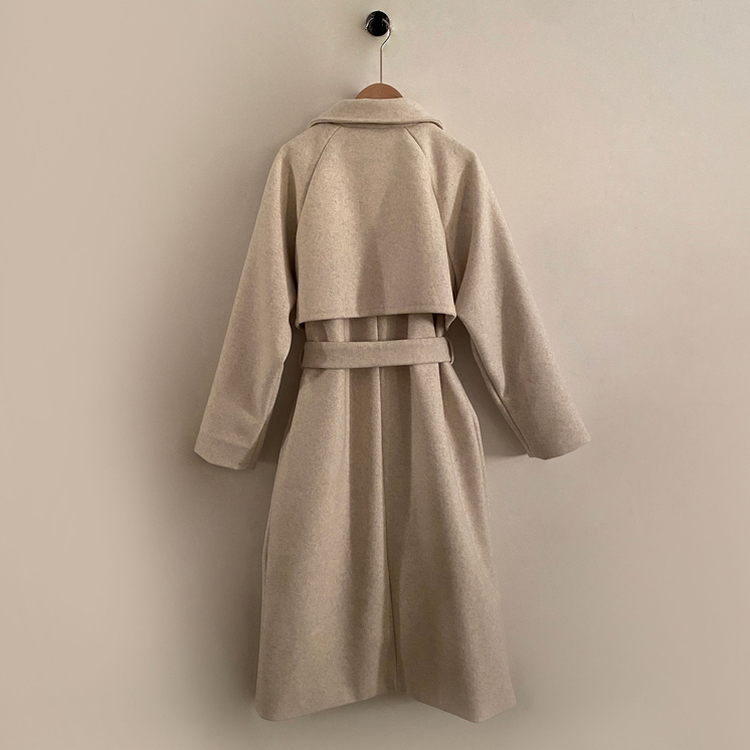 체르닌 프리미엄 허리벨트 싱글 롱코트 4color