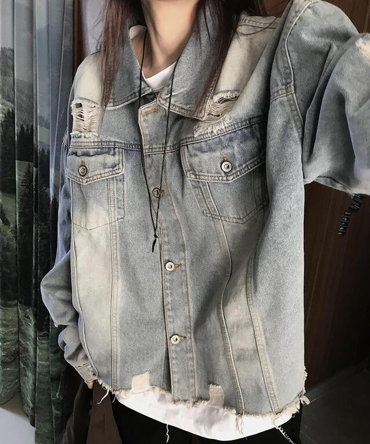 レディービンテージデニムジャケット