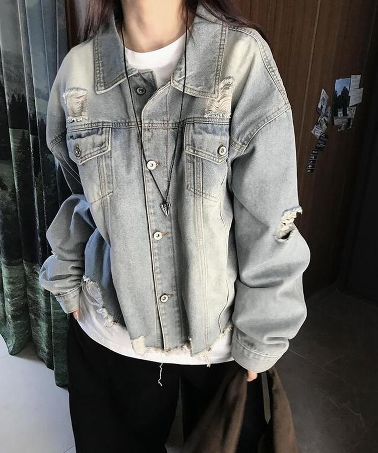 レディービンテージデニムジャケット