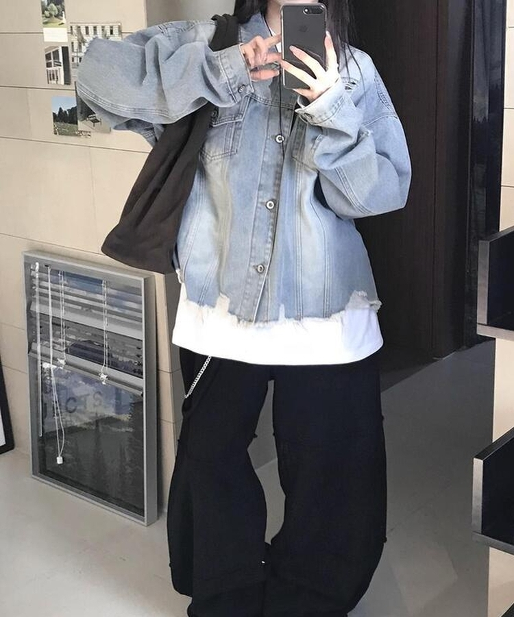レディービンテージデニムジャケット