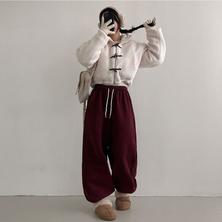 【起毛】テディベアージョガートレーニングパンツ(10color)