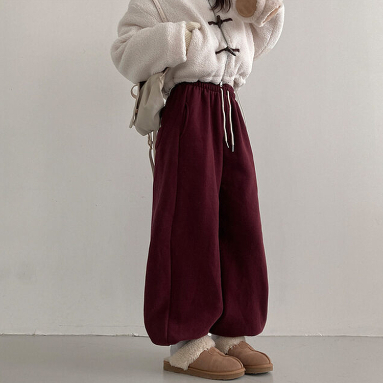 【起毛】テディベアージョガートレーニングパンツ(10color)