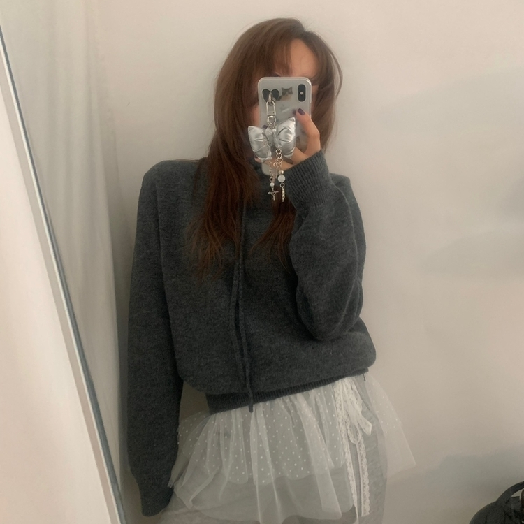 プチハイネックニット