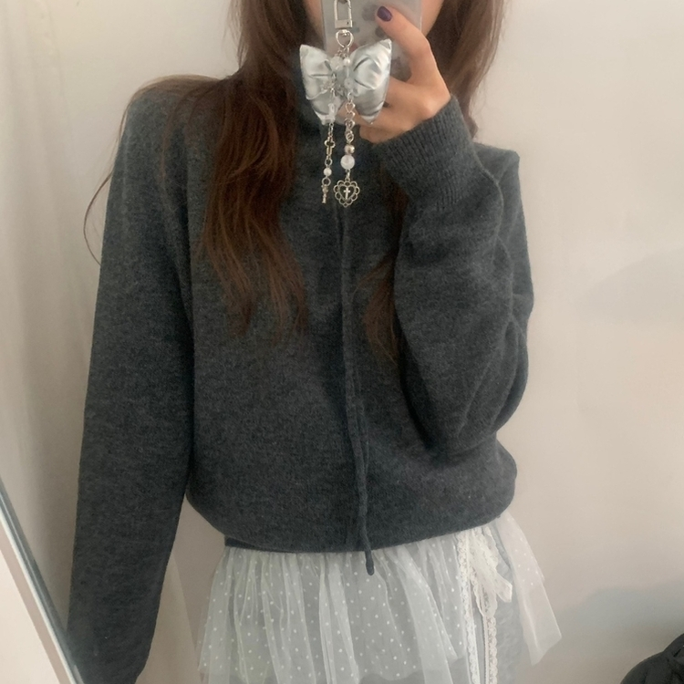 プチハイネックニット