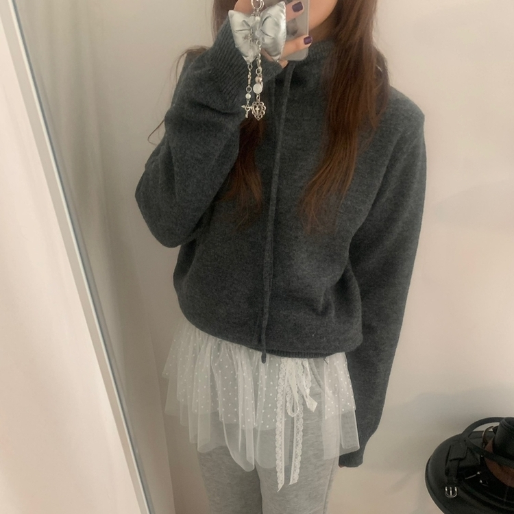 プチハイネックニット