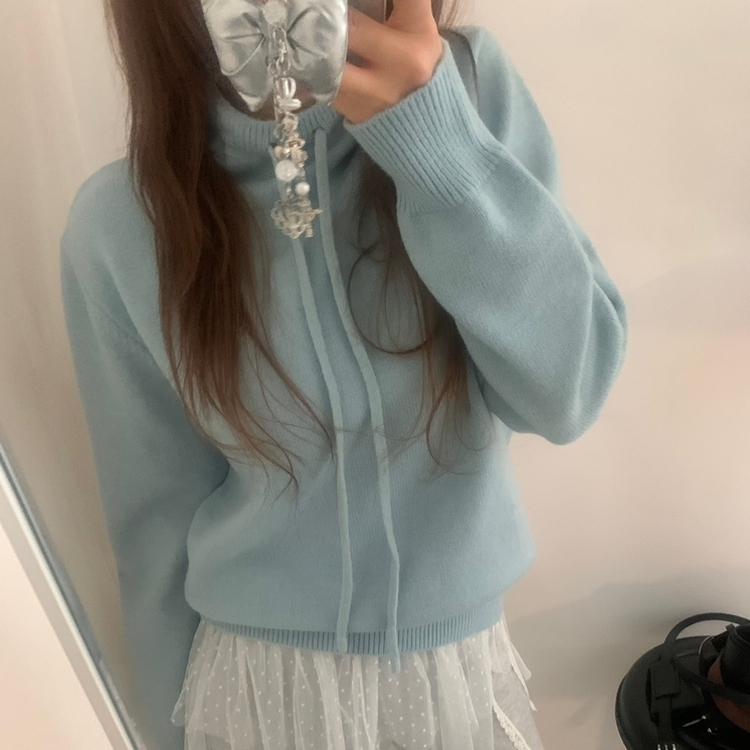 プチハイネックニット