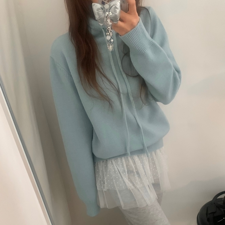 プチハイネックニット