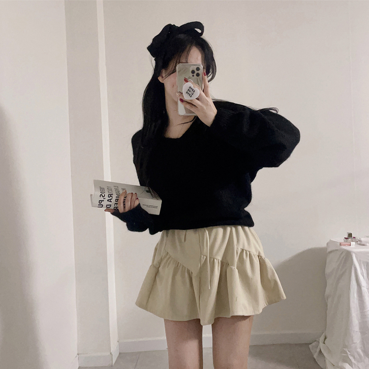 ベーキングフレアミニスカート