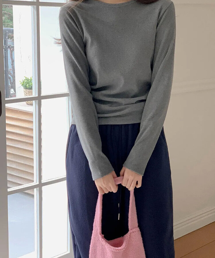 【起毛】シエナ長袖Ｔシャツ(6color)