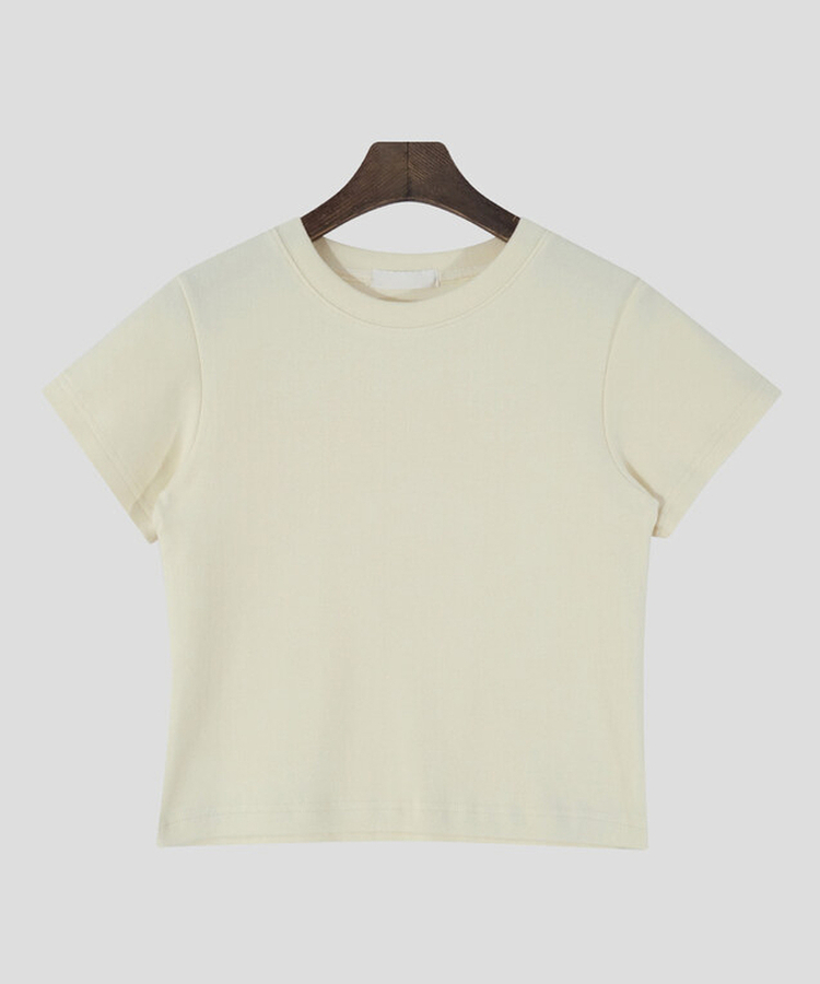 【起毛】ワインドクロップ半袖Tシャツ(5color)
