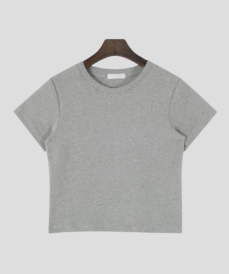 【起毛】ワインドクロップ半袖Tシャツ(5color)