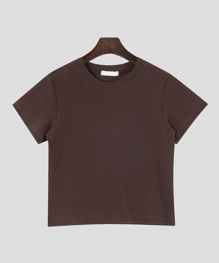 【起毛】ワインドクロップ半袖Tシャツ(5color)