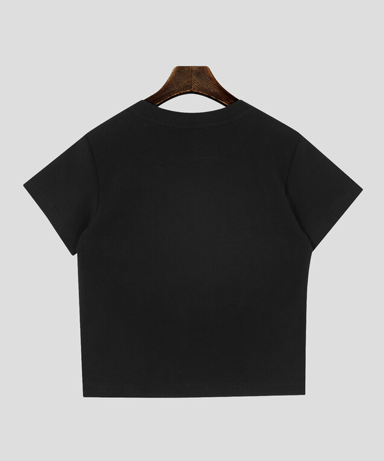 【起毛】ワインドクロップ半袖Tシャツ(5color)