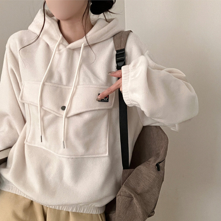 포터 마운틴 오버핏 포켓 후리스 후드 맨투맨