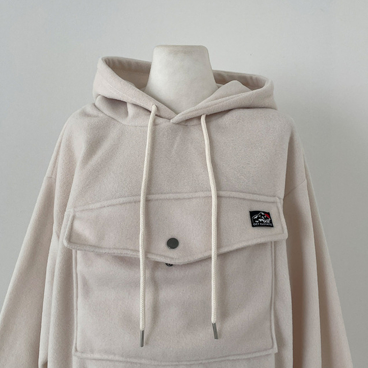 포터 마운틴 오버핏 포켓 후리스 후드 맨투맨