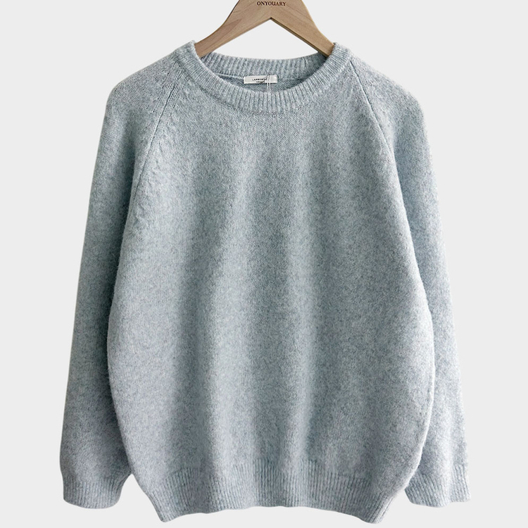 말랑콩떡 모찌 오버핏 라운드 파스텔 데일리 니트