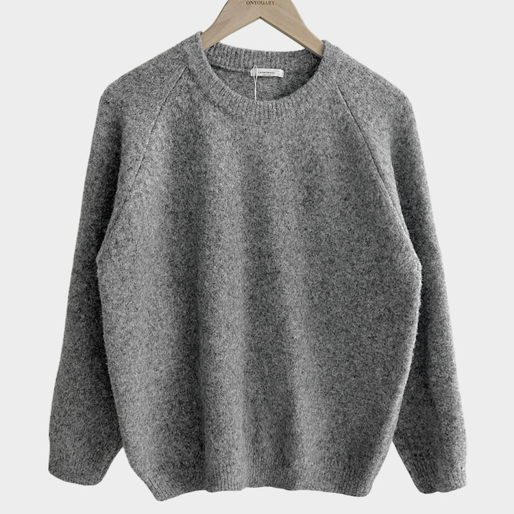 말랑콩떡 모찌 오버핏 라운드 파스텔 데일리 니트