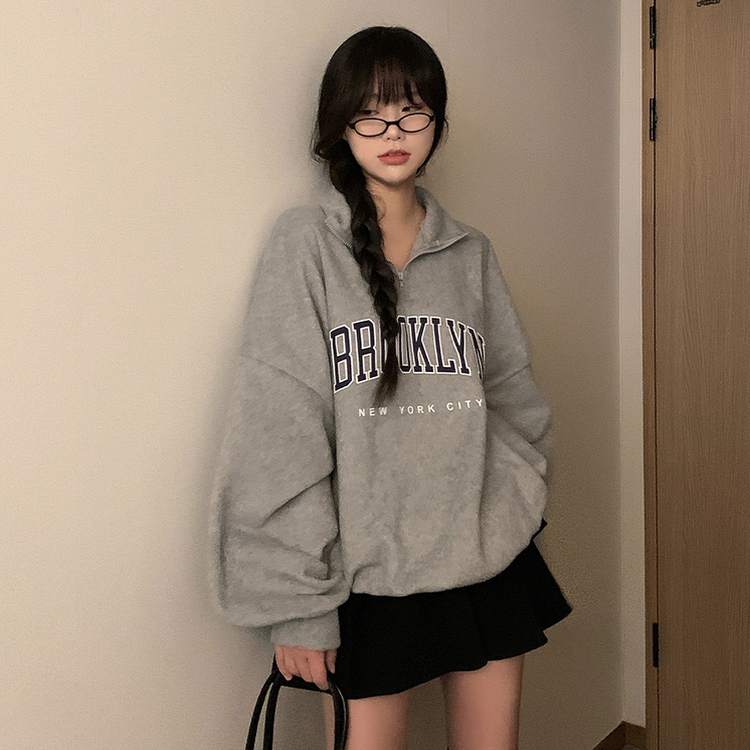 パフレタリングジップアップトレーナー