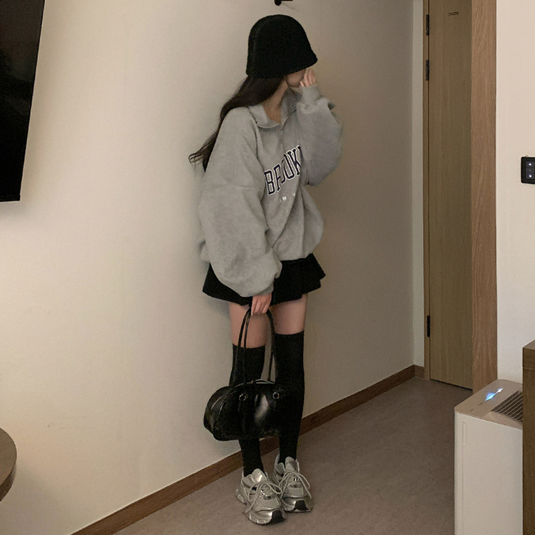 パフレタリングジップアップトレーナー