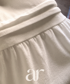 バンディングフレアロングスカート