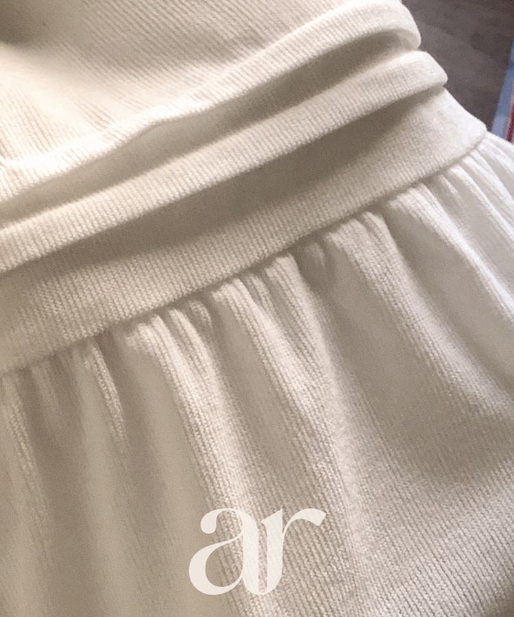 バンディングフレアロングスカート