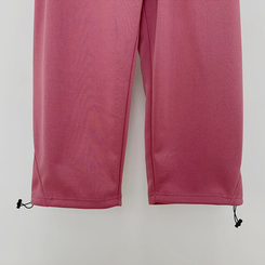 トレーニングパンツ サイドスリットピンタックストリングワイドパンツ(5color)