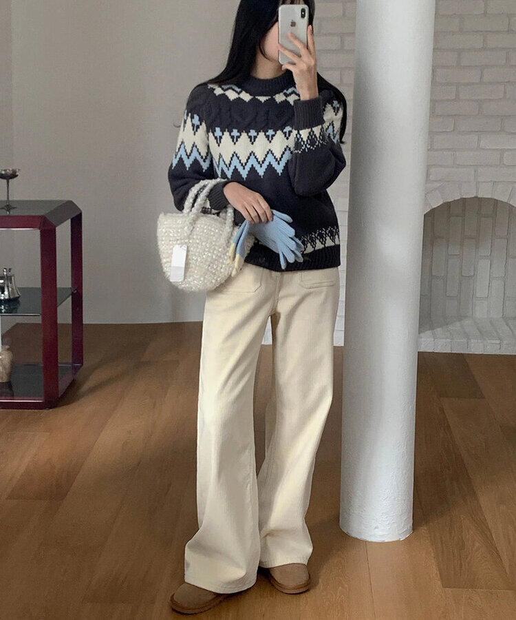 【起毛】ミンクコーデュロイパンツ