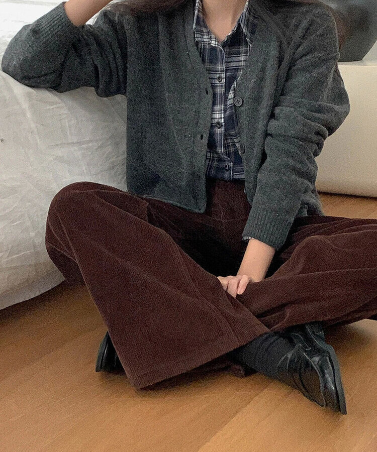 【起毛】ミンクコーデュロイパンツ