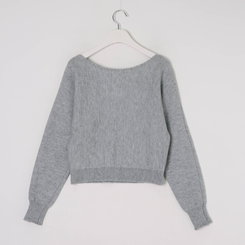 ショルダーリボンニット