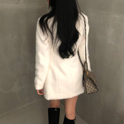 ファーワンピースジャケット IVORY