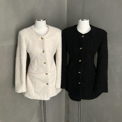 ファーワンピースジャケット