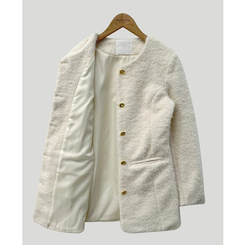 ファーワンピースジャケット